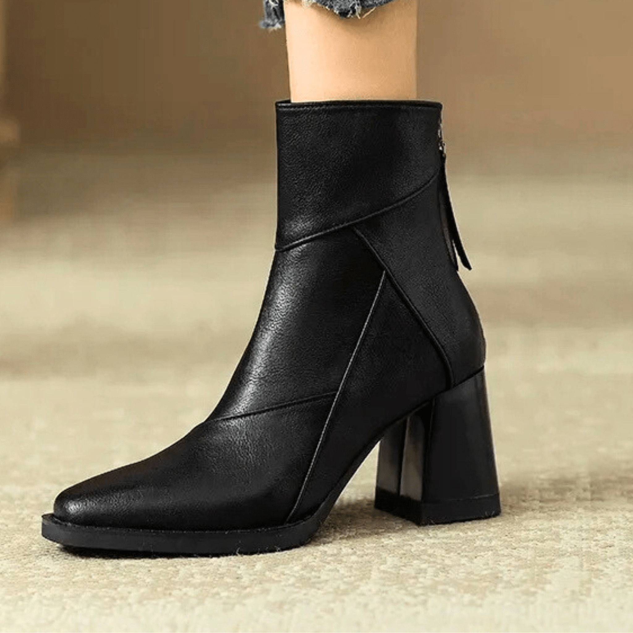 ELARA | Botines con tacón bloque