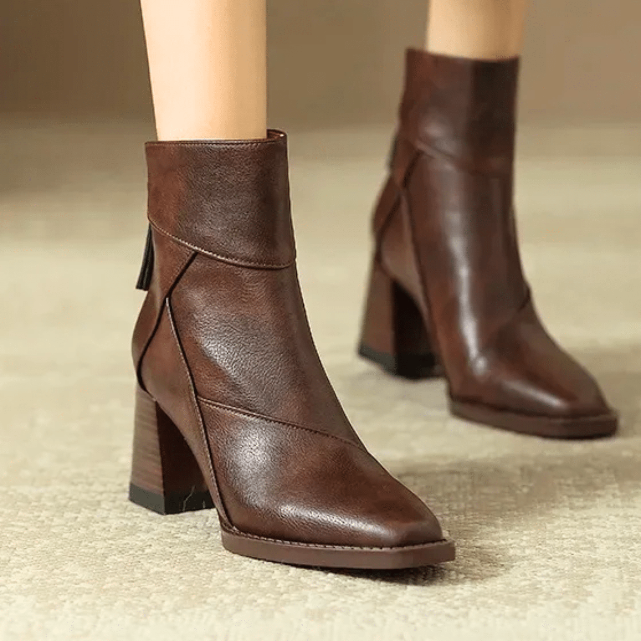 ELARA | Botines con tacón bloque
